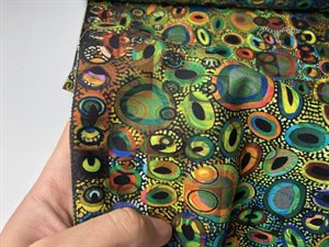 Patchwork stof - mønstre i massevis i grønlige toner